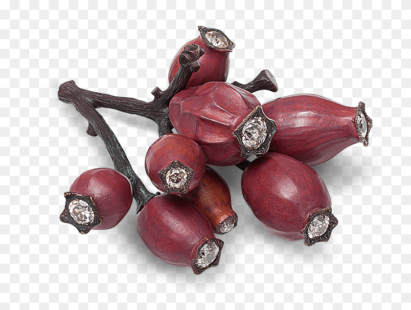 747x575 Hemmerle Brooch Shaped As A Rosehip Shallot, Plant, Food, Fruit HD PNG Download