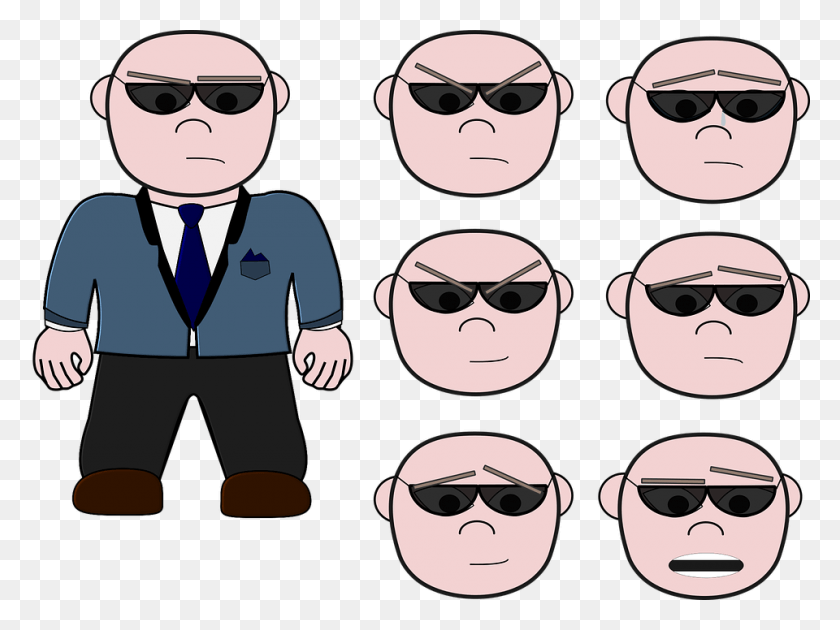 960x702 Henchman Cartoon, Sunglasses, Accessories, Accessory Descargar Hd Png