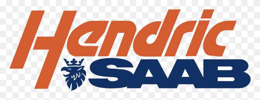 2191x745 Hendrick Saab Logo Transparent Graphic Design, Text, Number, Symbol HD PNG Download
