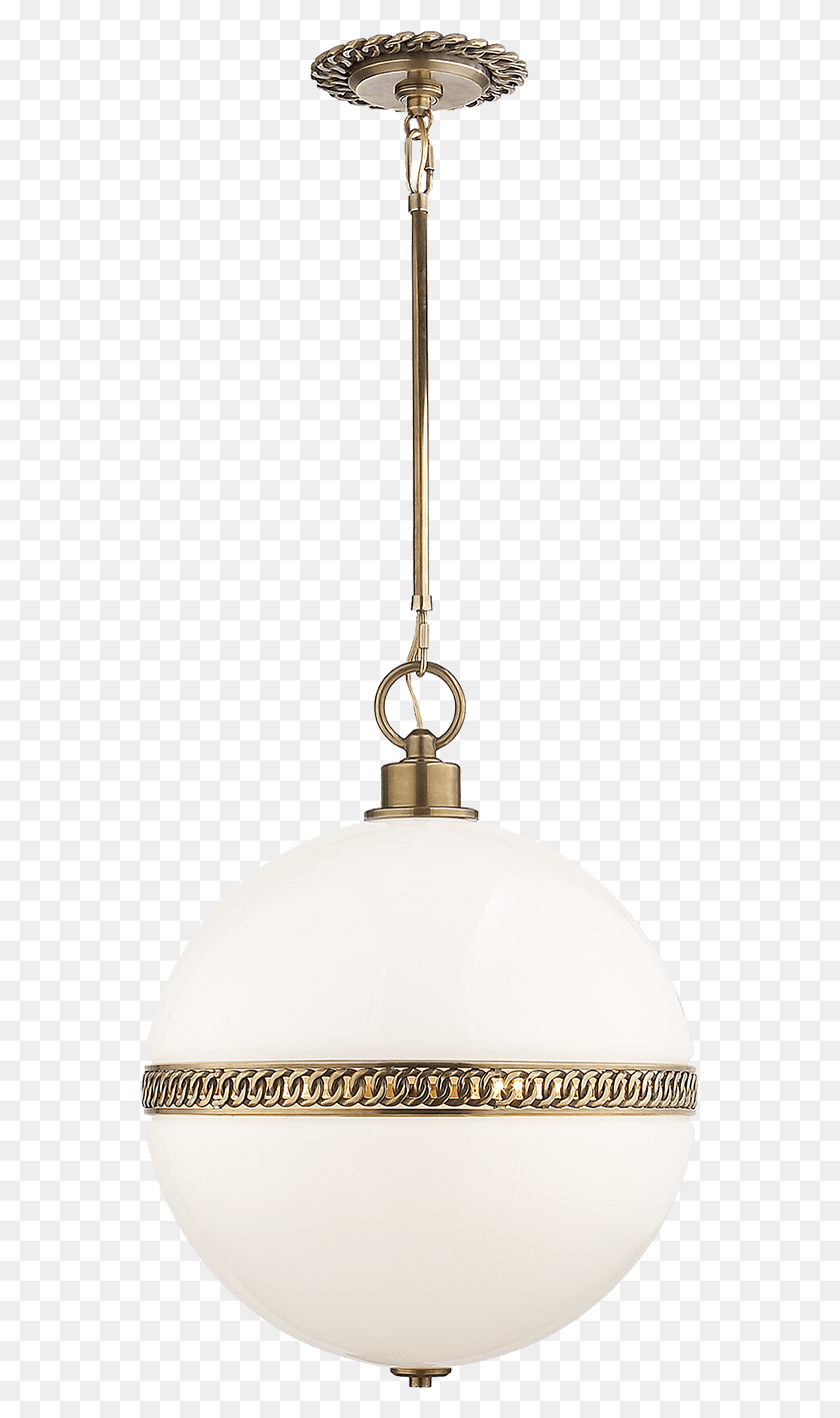 559x1357 Hendricks Large Globe Pendant In Natural Brass With Ceiling, Lamp, Light Fixture, Ceiling Light HD PNG Download