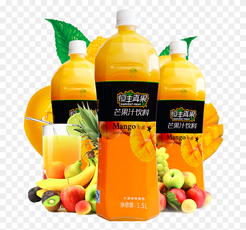 689x725 Hengfeng Mango Juice Yogurt Juice All The Kinds Of Fruits, Beverage, Drink, Orange Juice HD PNG Download