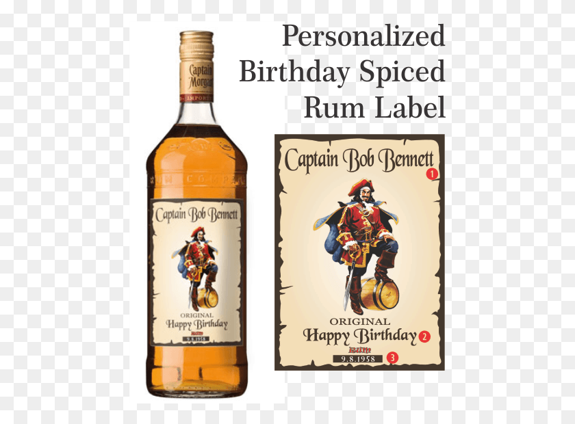 463x560 Hennessy Drawing Label Captain Morgan Spiced Gold Rum, Liquor, Alcohol, Beverage HD PNG Download