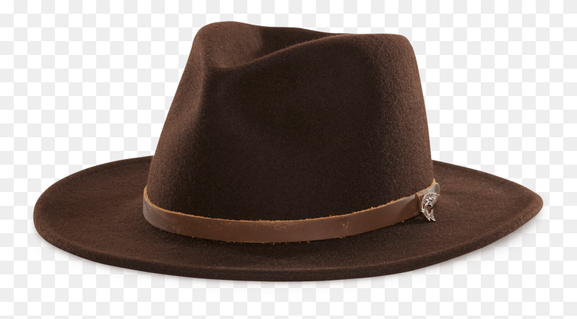 1893x985 Henry Jones Felt Fedora Hat Brown American Made Left, Clothing, Apparel, Cowboy Hat HD PNG Download