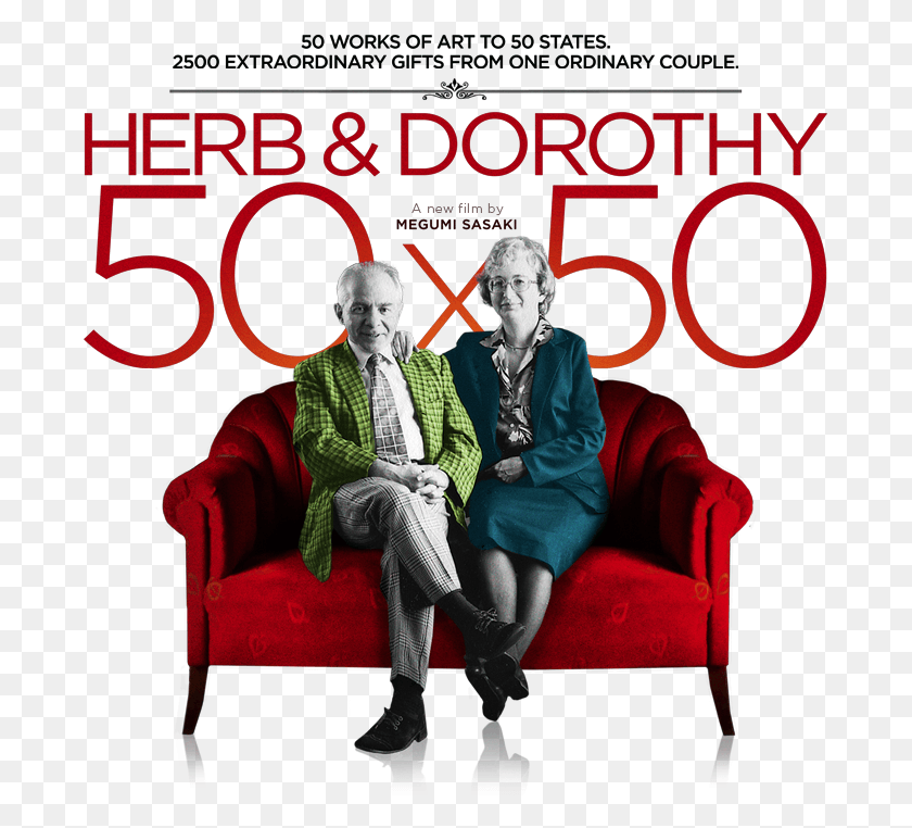 687x702 Herb Amp Dorothy Herb Amp Dorothy, Furniture, Person, Human HD PNG Download