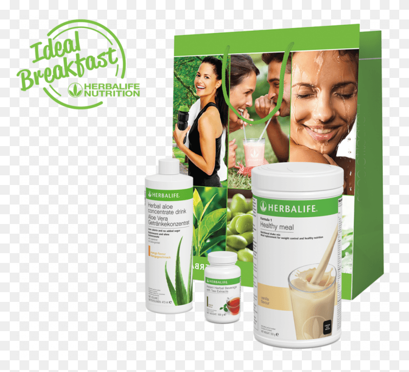 Herbalife Healthy Breakfast Pack, Person, Human, Poster HD PNG Download