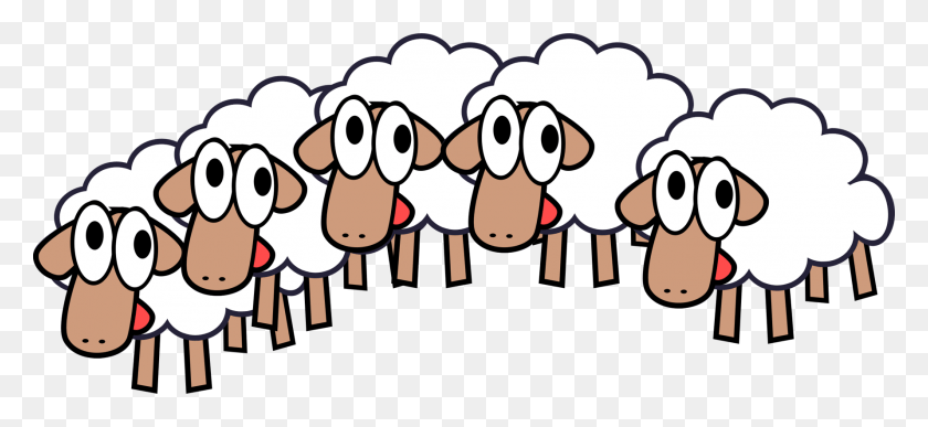 1779x746 Herd Of Sheep Cartoon, Crowd, Plant, Text HD PNG Download