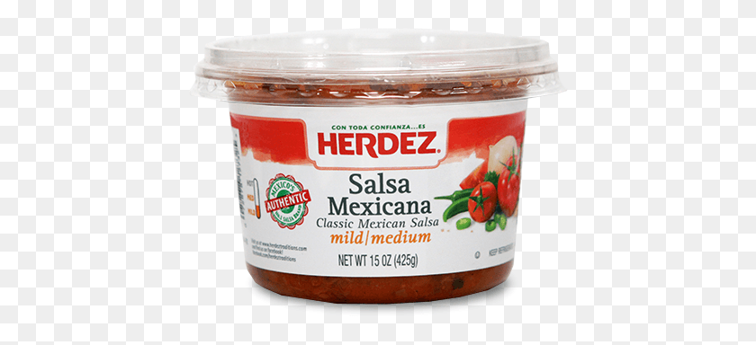 423x324 Descargar Png Herdez Salsa Mexicana, Comida, Ketchup, Postre Hd Png
