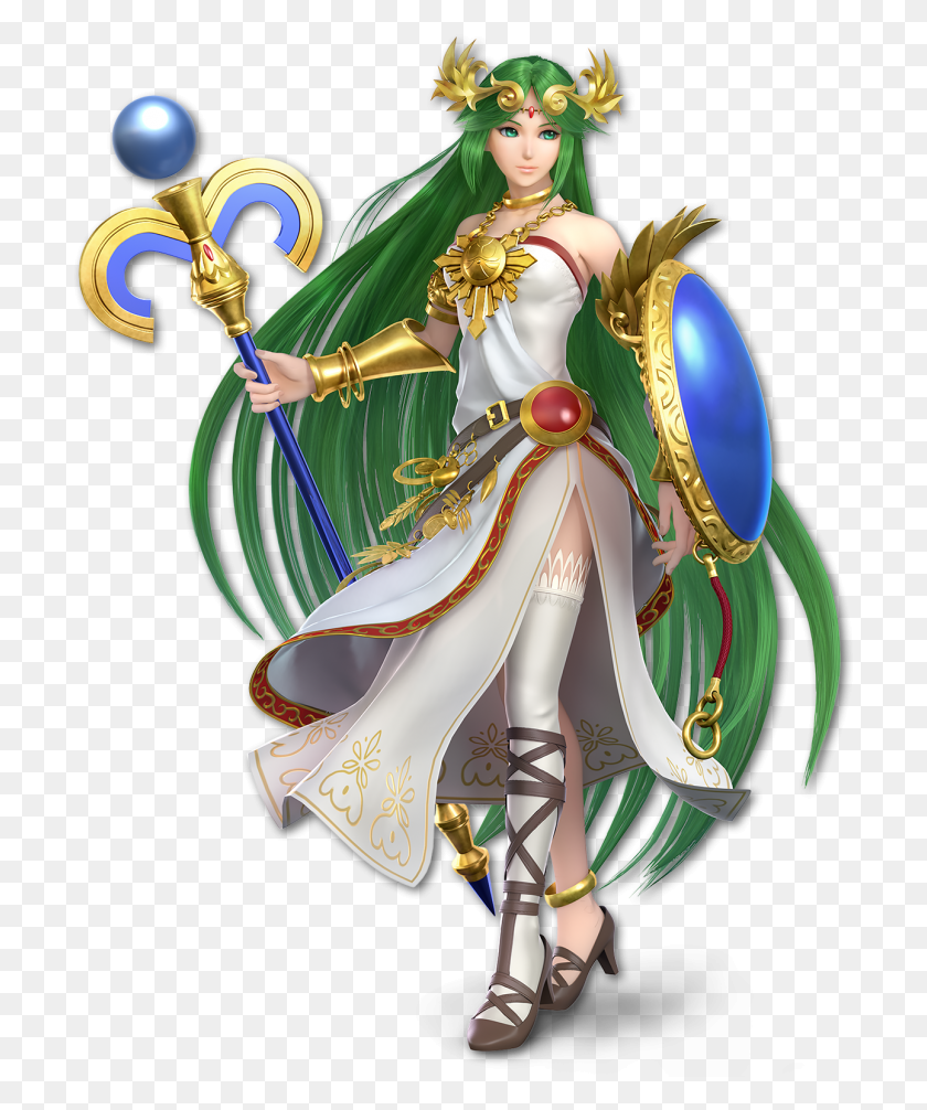 707x946 Here Are All Of The Characters So Far Revealed For Super Smash Bros Ultimate Palutena, Doll, Toy, Costume HD PNG Download