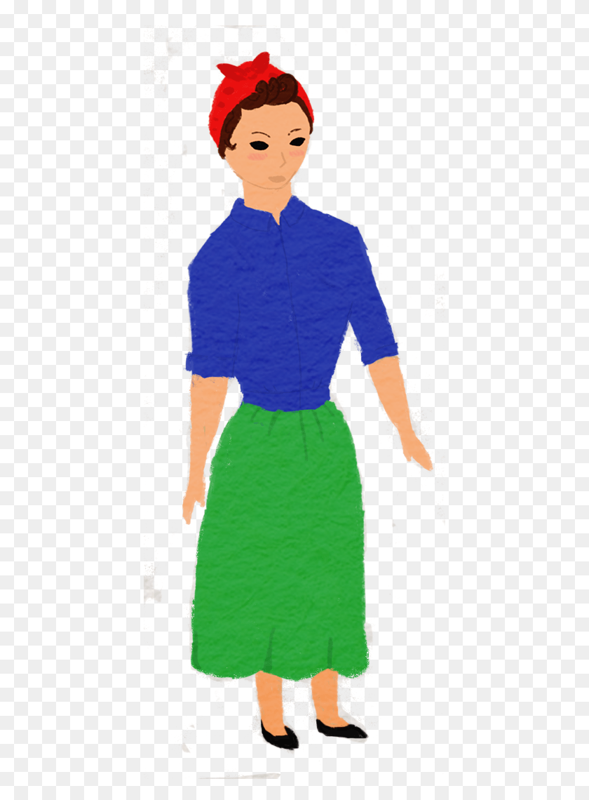 430x1080 Here Are Some Developmental Pictures Of Rosie The Riveter Standing, Person, Human HD PNG Download