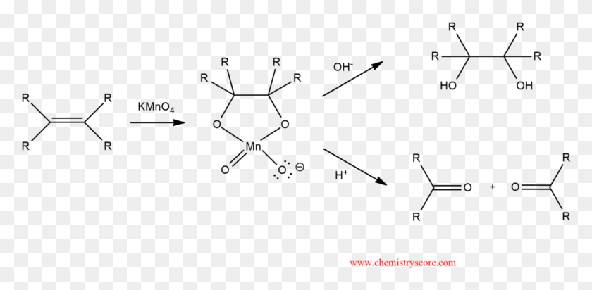 1017x459 Here Comes To The Complete Cleavage Of The Double Bond Kmno4 Mechanism Alkene, Plot, Text, Diagram HD PNG Download