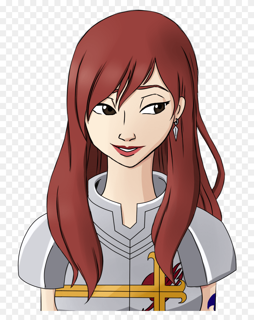726x997 Here Is Erza In Disney Style Because I Love Her Cartoon, Person, Human, Manga HD PNG Download