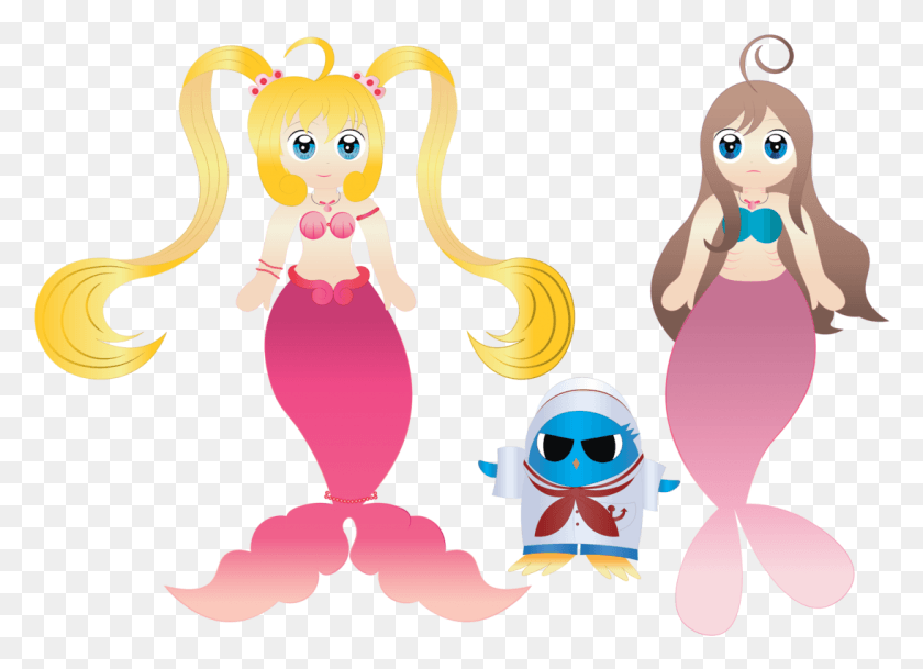 1094x771 Here Is My Mermaid Melody Secret Santa For Pureiceblue Cartoon, Graphics, Girl HD PNG Download