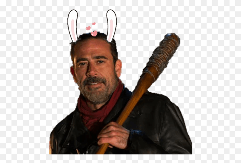 503x511 Here You Go Peace Tried To Find The Cutest Ears Negan The Walking Dead, Person, Human, People HD PNG Download