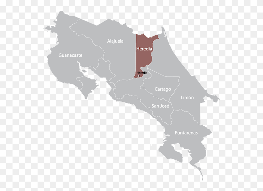 572x550 Heredia, Costa Rica, San Jose, Costa Rica, Mapa, Diagrama, Parcela Hd Png