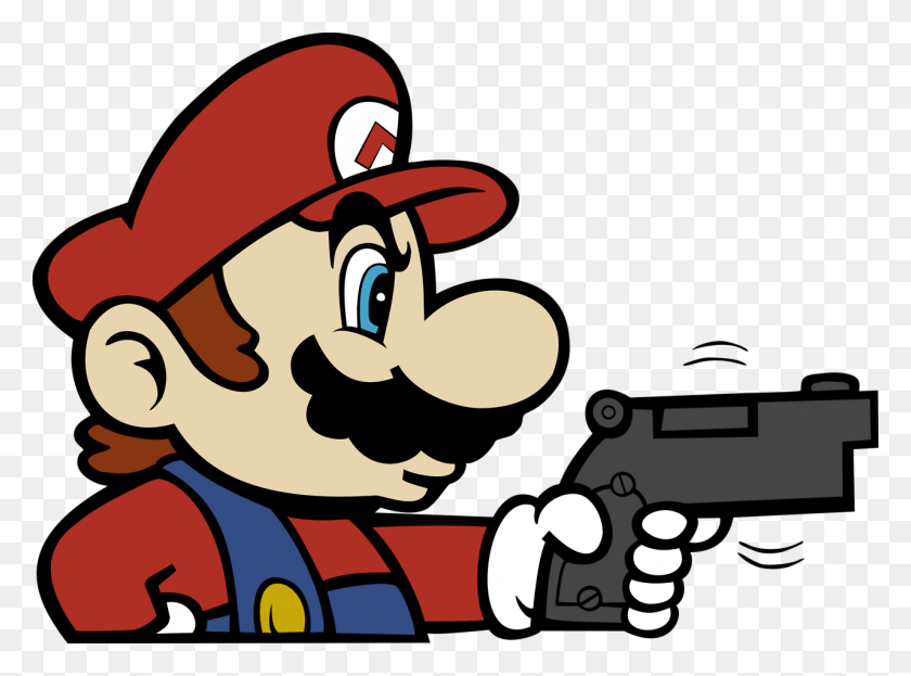 1280x925 Heres Hi Res Mario Holding A Gun Mario Holding Gun, Graphics, Animal HD PNG Download