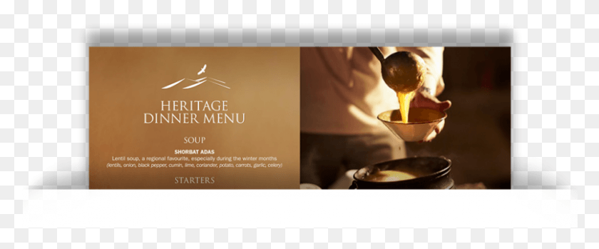805x299 Heritage Dinner Menu Preview Element Ice Cream, Person, Business Card, Paper HD PNG Download