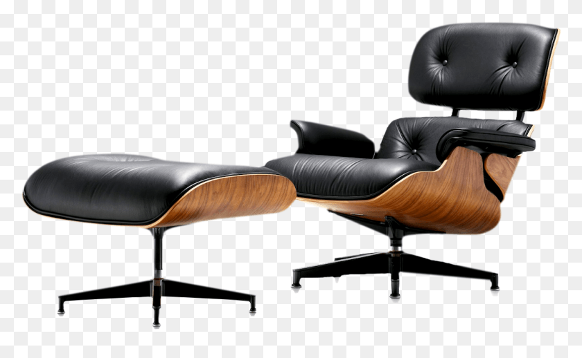 1105x649 Descargar Png Herman Miller Lounge Chair Amp Otomano Charles Amp Ray Eames, Muebles, Cojín, Sillón Hd Png