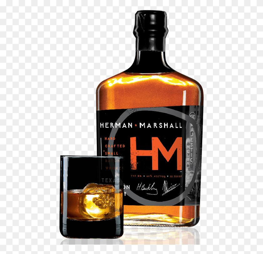 463x749 Hermanbottle Glass Herman Marshall Whiskey, Liquor, Alcohol, Beverage HD PNG Download