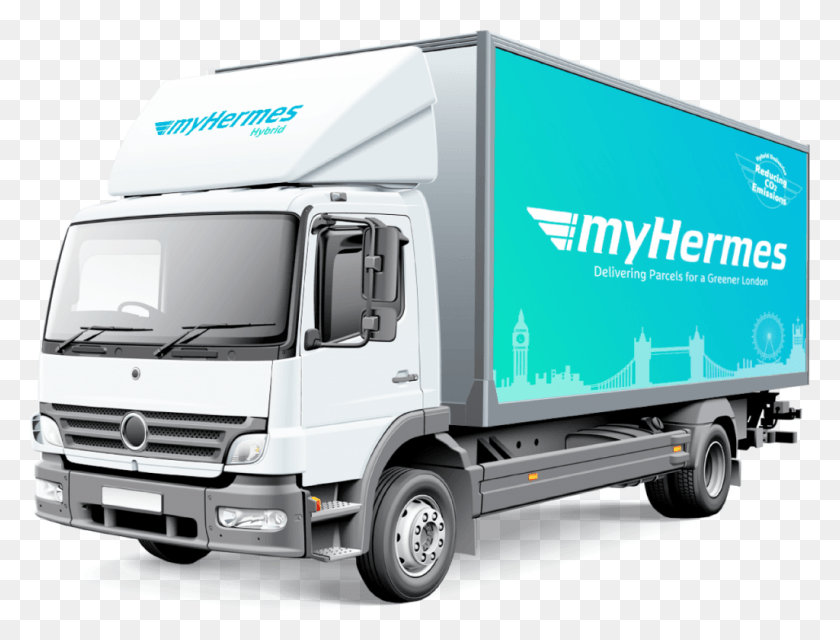1024x762 Hermes Truck Trailer Truck, Vehicle, Transportation, Trailer Truck HD PNG Download