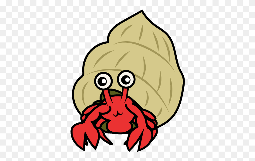 378x471 Hermit Crab Clipart Underwate Creature Cute Hermit Crab Clipart, Food, Sea Life, Animal HD PNG Download
