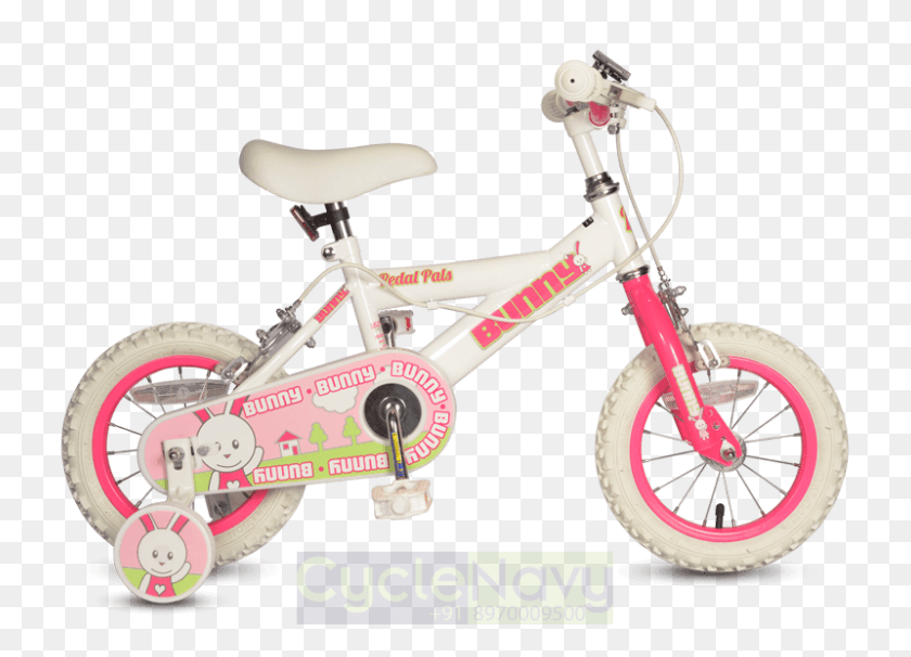 800x561 Hero Bunny 16t Pink White Kids Bicycle Bmx Bike, Wheel, Machine, Vehicle HD PNG Download