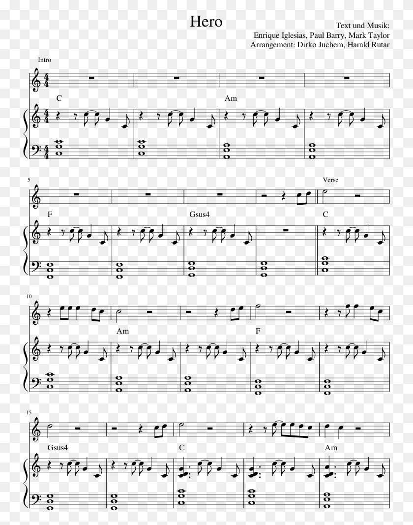 747x1007 Hero Partitura Compuesta Por Texto Und Musik Hevenu Shalom Aleichem Partitura Clarinete, Grey, World Of Warcraft Hd Png