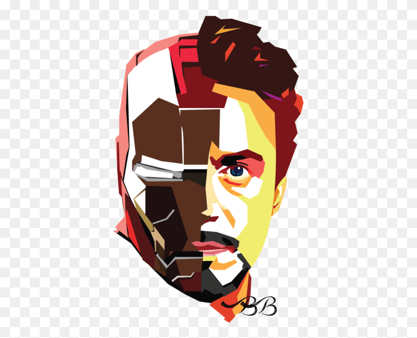 385x622 Descargar Png Herochan Iron Man Tony Stark, Arte Moderno, Gráficos Hd Png