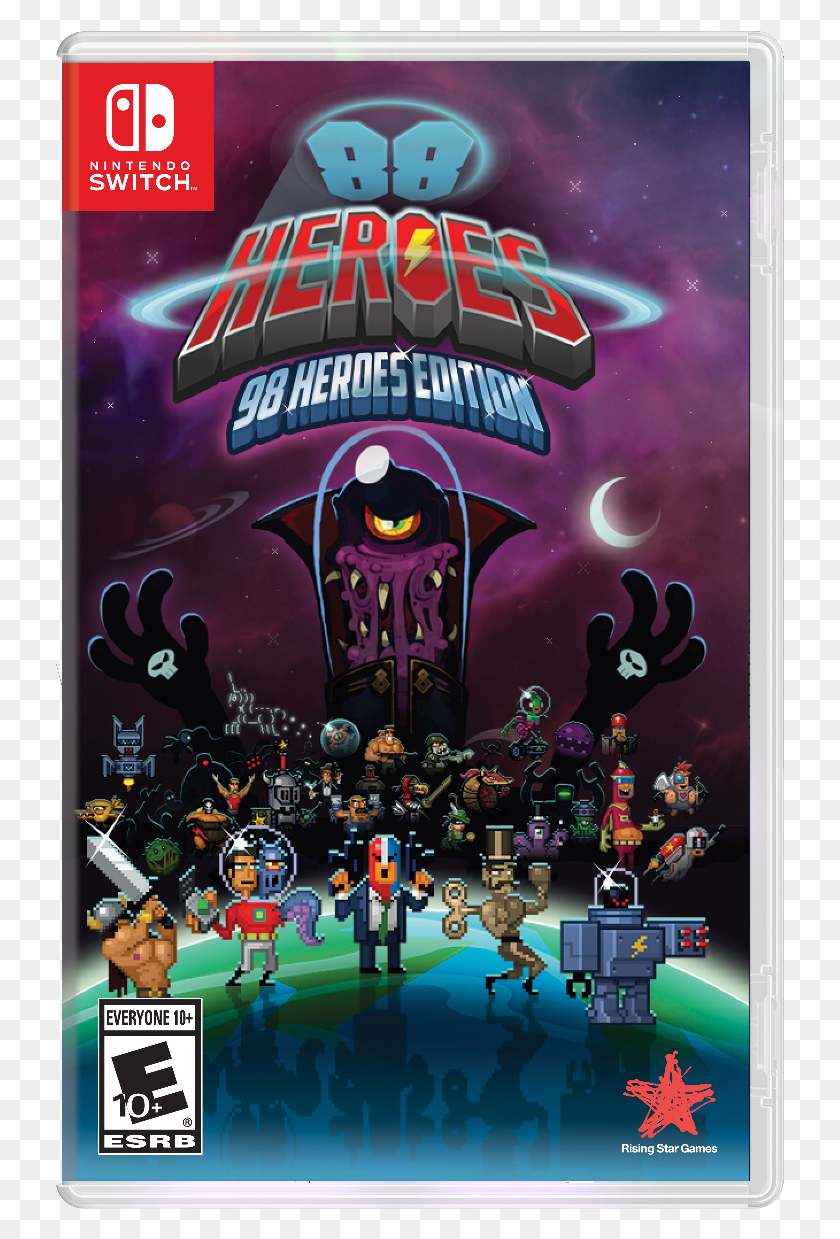 729x1179 Heroes Edition Heading Soon To Nintendo Switch 88 Heroes 98 Heroes Edition Nintendo Switch, Poster, Advertisement, Graphics HD PNG Download