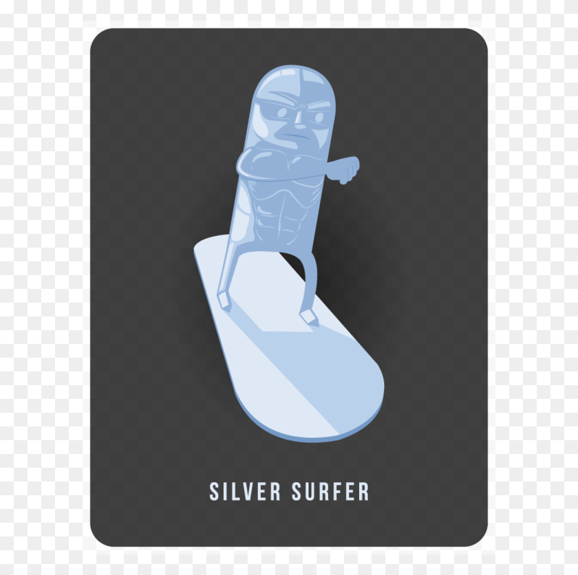 600x776 Heroes In 50 Days On Behance Silver Surfer Comic Surfing, Clothing, Apparel, Footwear HD PNG Download