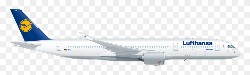 1139x282 Herpa Lufthansa A350 1, Самолет, Самолет, Автомобиль Hd Png Скачать
