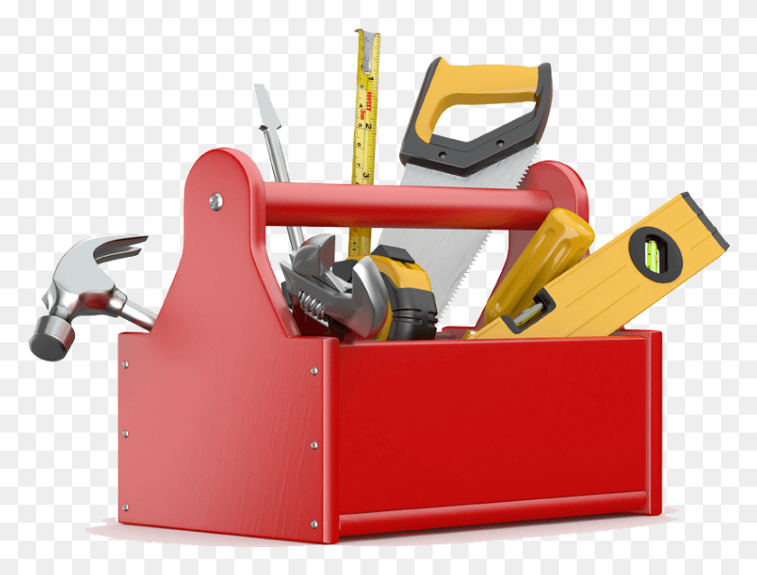 823x610 Descargar Png Herramientas De Ferreteria Tools In Toolbox, Tool, Bulldozer, Tractor Hd Png