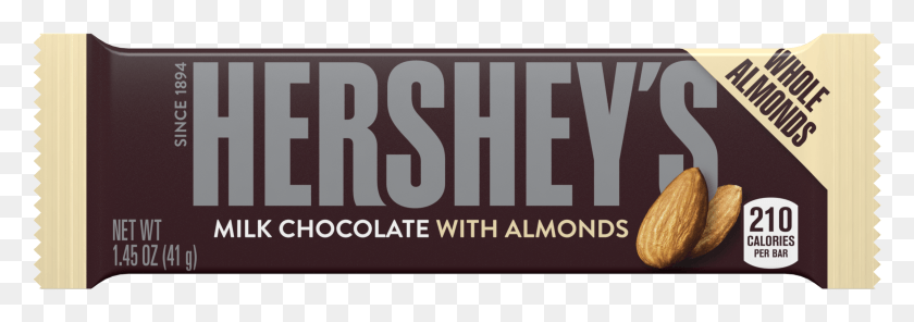 2541x769 Hershey Almond Bar, Word, Text, Label HD PNG Download