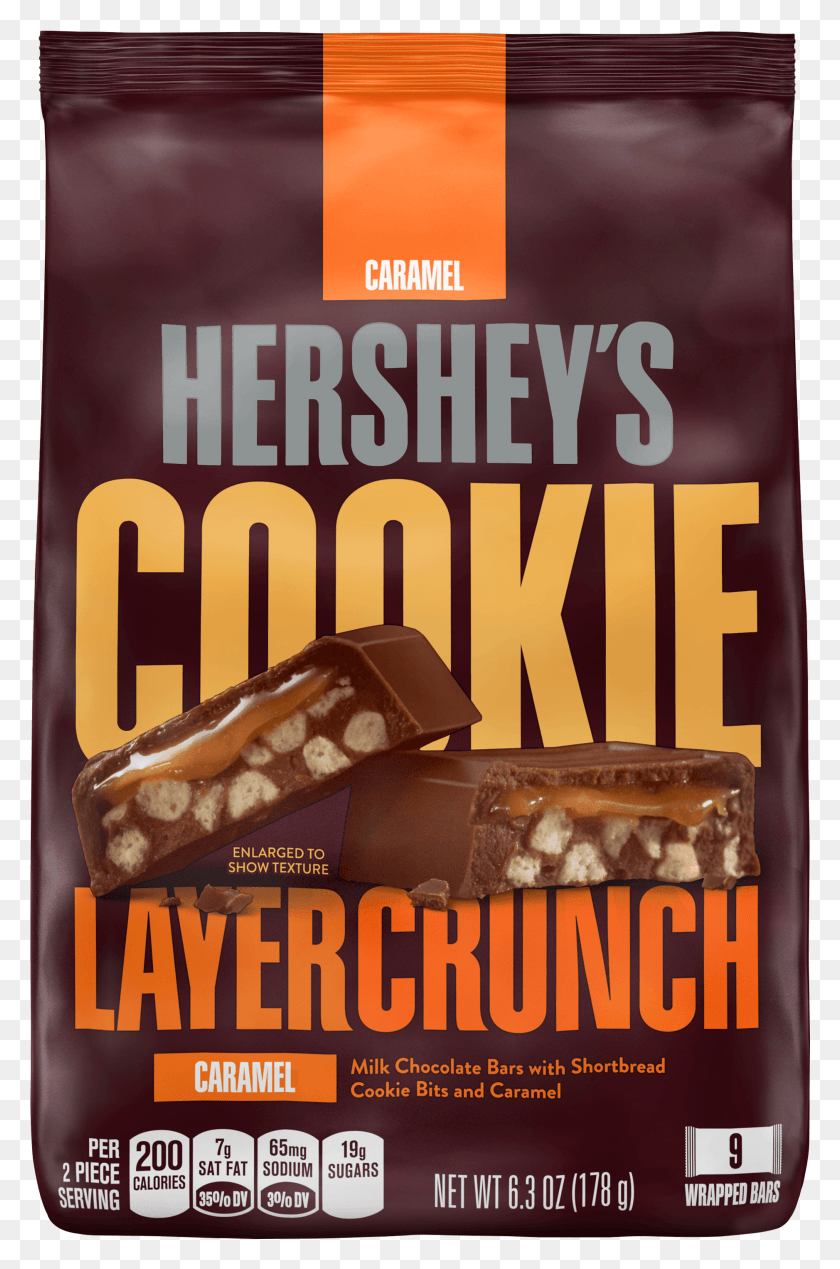 1877x2911 Hershey Cookie Layer Crunch Caramel, Fudge, Chocolate, Dessert HD PNG Download