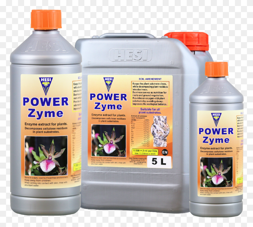 1204x1072 Hesi Powerzyme, Label, Text, Bottle HD PNG Download