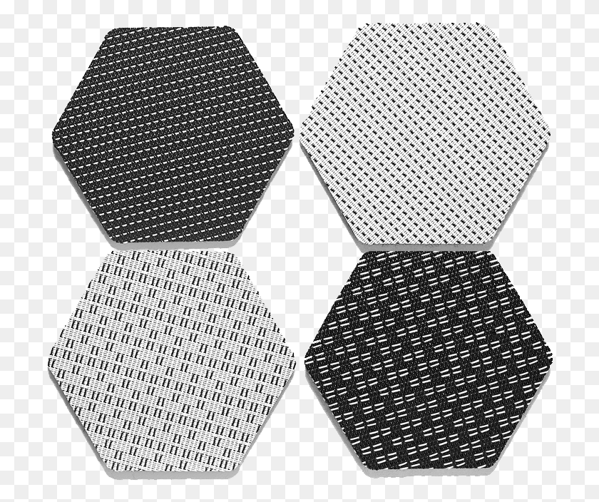 711x644 Hex Coaster In Blackwhite Drink Coaster, Tie, Accessories, Accessory HD PNG Download