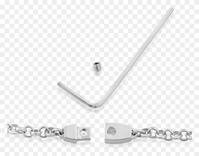 1601x1227 Hex Screw And Locking Sterling Silver Clasp Necklace Locket, Stick, Cane, Wrench HD PNG Download