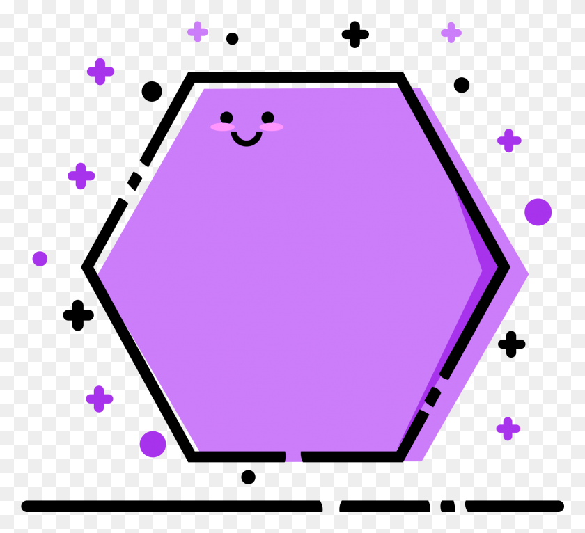 1883x1705 Hexagon Border Purple Texture Decorative And Psd, Text, Graphics Descargar Hd Png