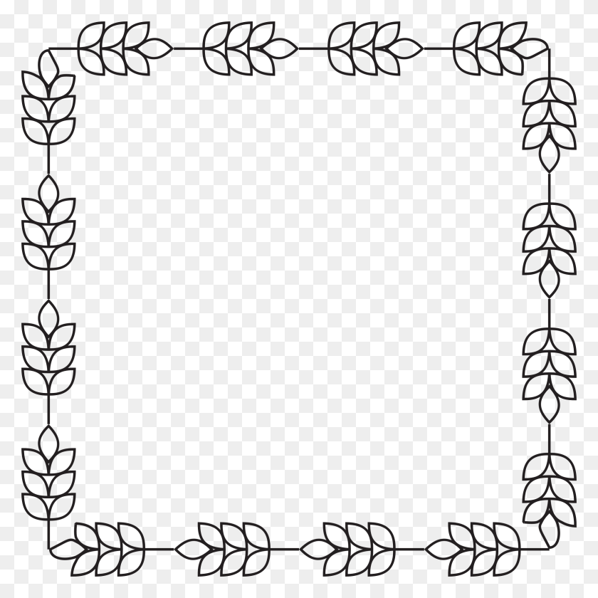 2334x2334 Hexagon Geometrical Shape Outline Black And White Clipart Border Design For Kids, Text HD PNG Download