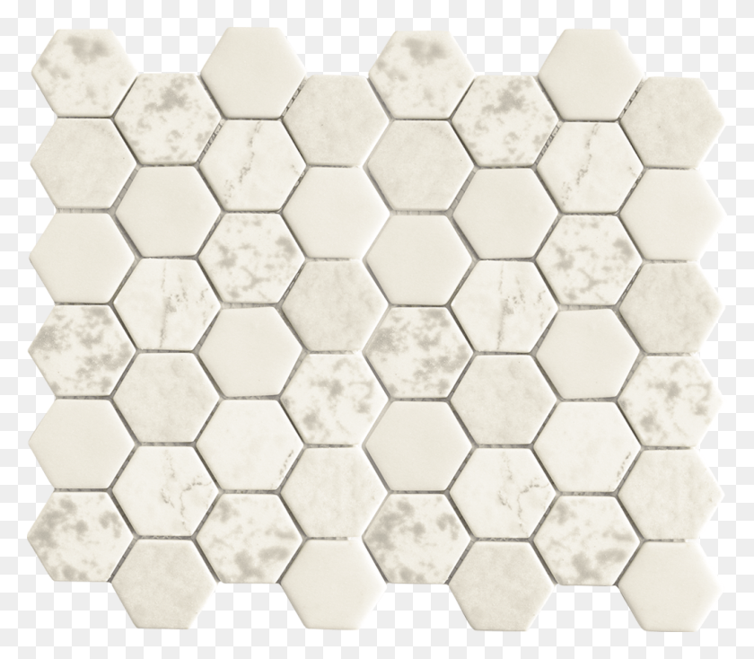 1023x884 Hexagon Glass Tile White Texture White Textured Hexagon Tile, Floor, Soccer Ball, Ball HD PNG Download