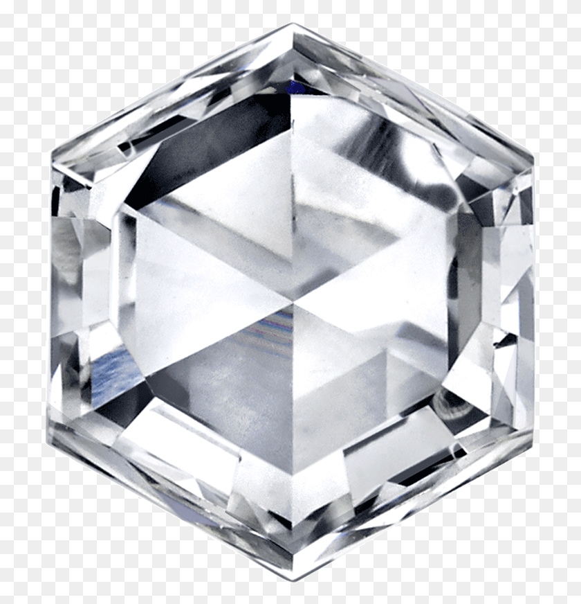 710x812 Hexagon Rose Cut Diamond Rose Cut Hexagon Diamond, Gemstone, Jewelry, Accessories HD PNG Download