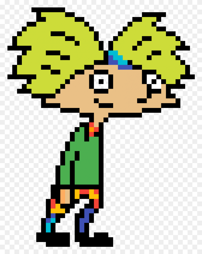 820x1051 Hey Arnold Pixel Art Hey Arnold Pixel Art, Ornament, Pattern, Graphics HD PNG Download