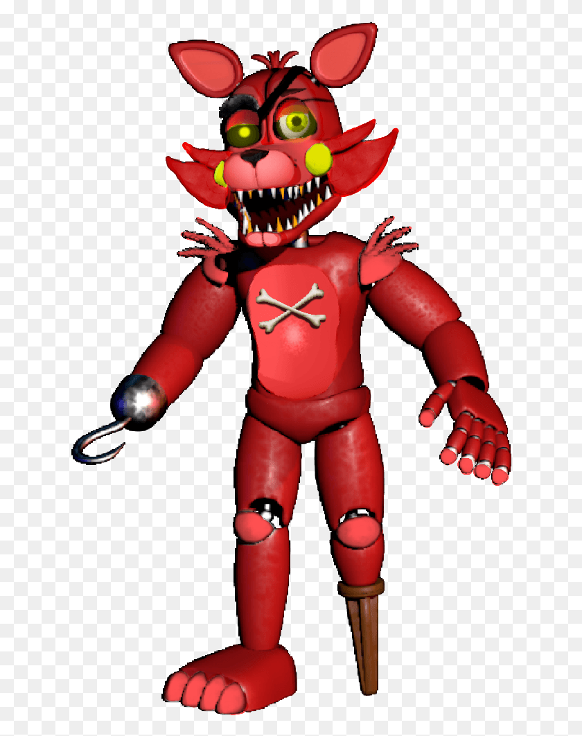 636x1002 Hey Everyone Midnight Here I Made This For Glaux Tyto Fnaf 6 Rockstar Foxy, Toy, Robot, Figurine HD PNG Download