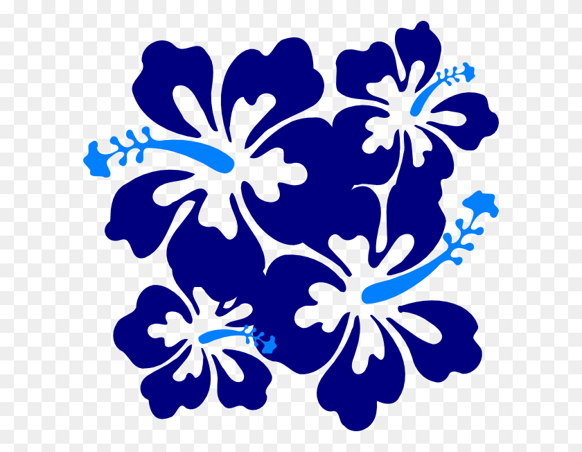 600x592 Hibiscus Blue Clip Art At Clker Hibiscus Clip Art, Plant, Flower, Blossom HD PNG Download