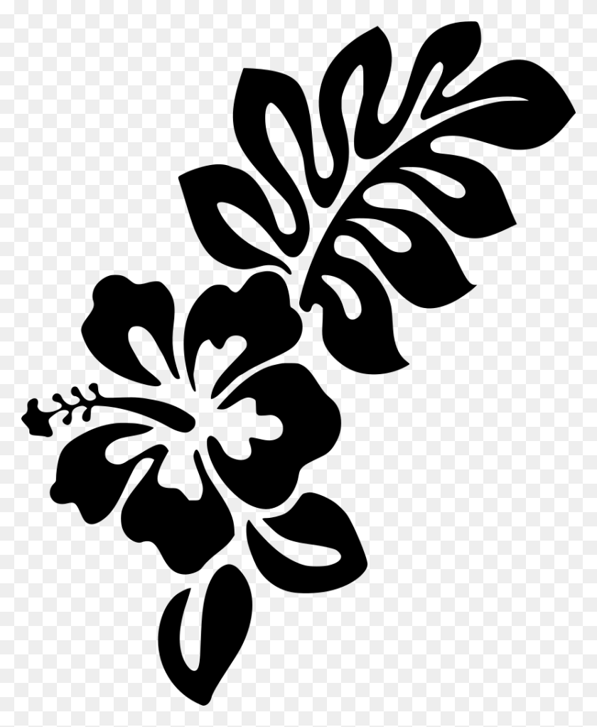 830x1024 Hibiscus Clip Art, Gray, World Of Warcraft HD PNG Download