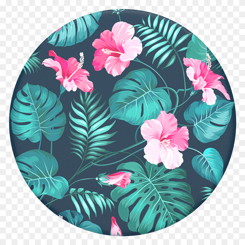823x823 Hibiscus Popsockets Hibiscus Popsocket, Plant, Flower, Blossom HD PNG Download