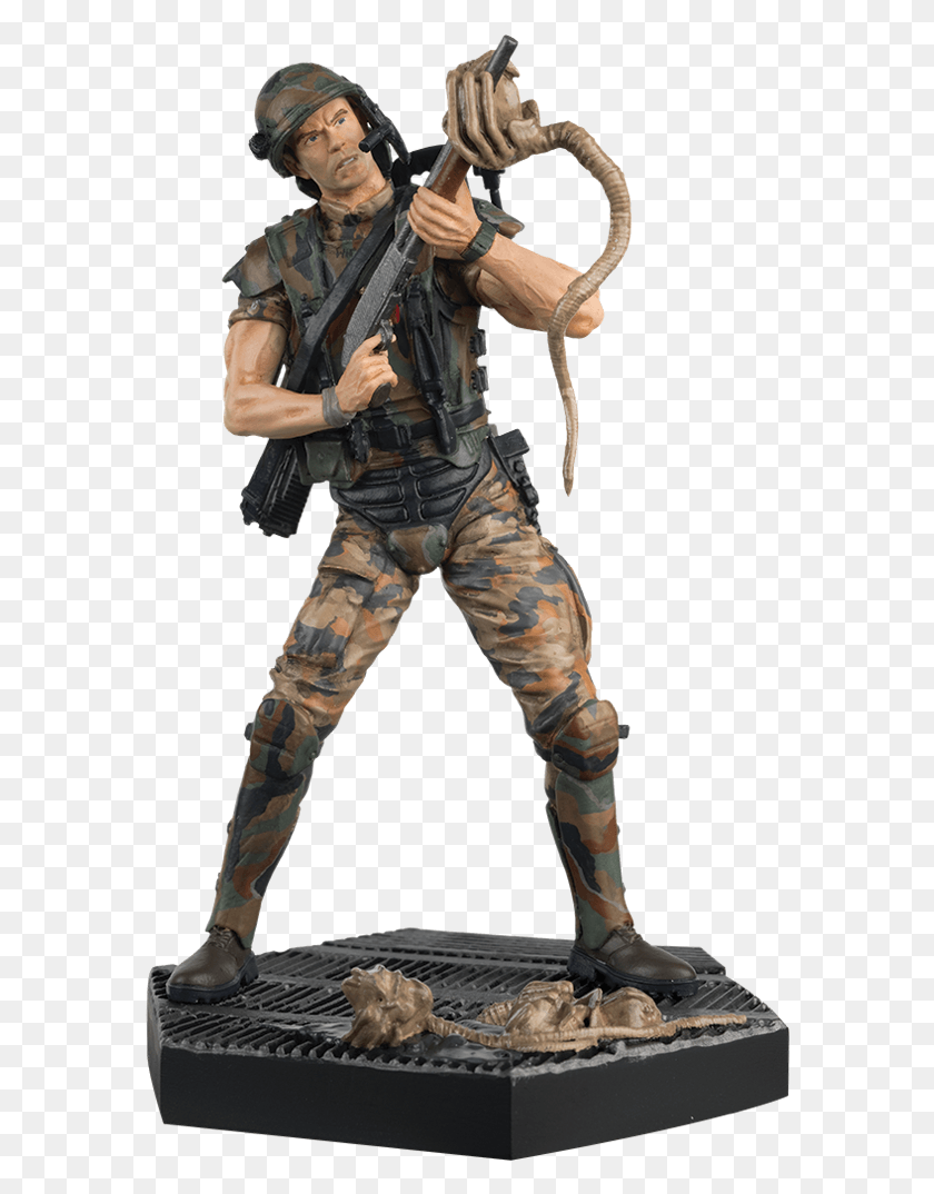580x1014 Descargar Png Hicks Alien Predator Figura Colección Revista, Militar, Uniforme Militar, Persona Hd Png