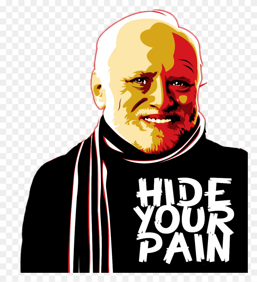 1024x1131 Hideyourpain Mem Harold Hide The Pain Harold Meme Italia, Person, Human, Poster HD PNG Download