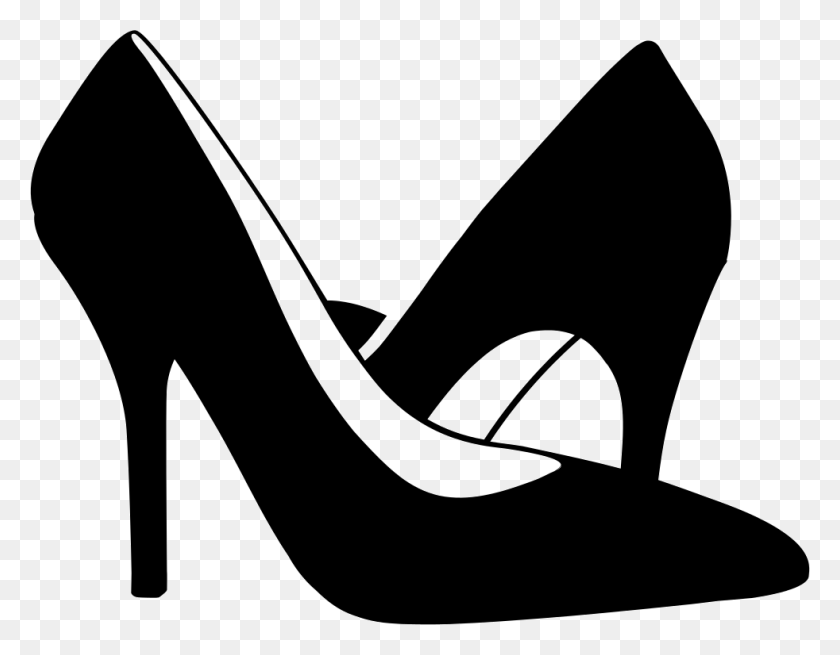 982x750 High Heeled Shoes Comments Silhouette Of High Heels, Clothing, Apparel, Shoe HD PNG Download