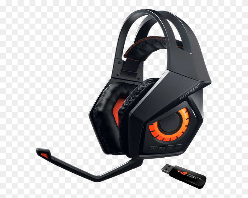 595x612 High Performance Asus Rog Strix Wireless Gaming Headset, Electronics, Helmet, Clothing HD PNG Download
