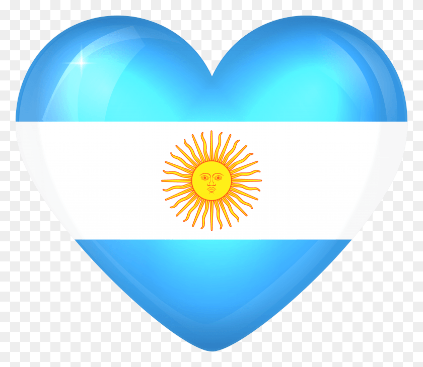 5796x4986 Descargar Png Bandera De Argentina De Alta Calidad, Globo, Bola, Corazón Hd Png